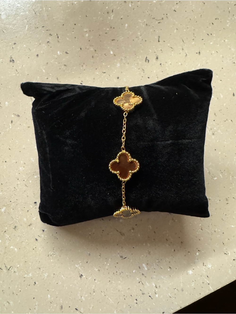 Stainless Steel brown marble Bracelet